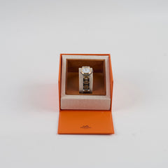 Hermes 24mm Stainless Steel Two Tone Clipper Watch CL4.220