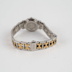 Hermes 24mm Stainless Steel Two Tone Clipper Watch CL4.220