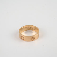 Cartier Classic Love Ring Pink Gold Size 53
