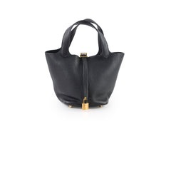 Hermes Picotin 18 Black GHW Y Stamp
