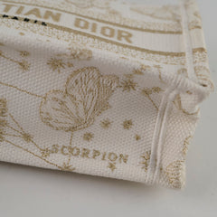 Christian  Dior Mini Book Tote White/Gold