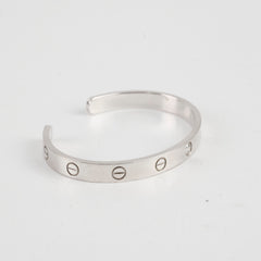 Cartier Love Cuff with 1 Diamond Bracelet Size 17