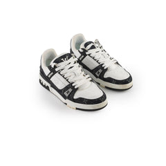 Louis Vuitton Men's LV Trainer Sneakers Black/White Denim Colorway Size US 6