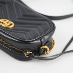 Gucci Mini Marmont Camera Black Crossbody Bag