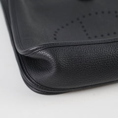Hermes Evelyne 29 Black Clemence PHW Z Stamp