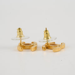 Chanel Gold CC Earrings Costume Jewellery