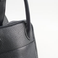 Hermes Lindy 30 Black Clemence SHW T Stamp