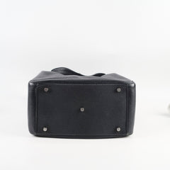 Hermes Lindy 30 Black Clemence SHW T Stamp