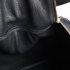 Hermes Lindy 30 Black Clemence SHW T Stamp