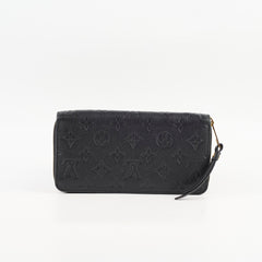Louis Vuitton Zippy Wallet Empreinte Leather Black