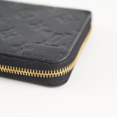 Louis Vuitton Zippy Wallet Empreinte Leather Black