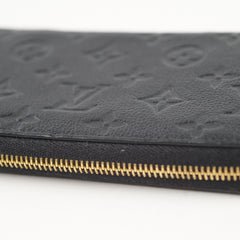 Louis Vuitton Zippy Wallet Empreinte Leather Black