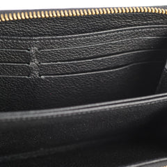 Louis Vuitton Zippy Wallet Empreinte Leather Black