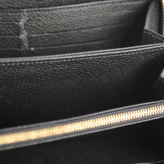 Louis Vuitton Zippy Wallet Empreinte Leather Black