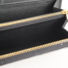 Louis Vuitton Zippy Wallet Empreinte Leather Black