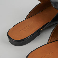 Gucci Princetown Leather Mules Size 40