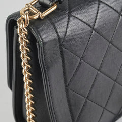 Chanel Seasonal Quilted Calfskin Flap Bag Black