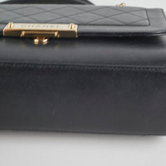 Chanel Seasonal Quilted Calfskin Flap Bag Black