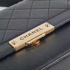 Chanel Seasonal Quilted Calfskin Flap Bag Black
