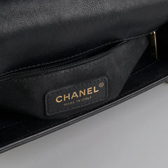 Chanel Seasonal Quilted Calfskin Flap Bag Black