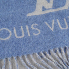 Louis Vuitton Blue Cashmere Scarf
