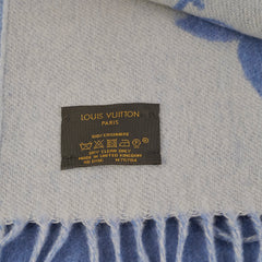 Louis Vuitton Blue Cashmere Scarf