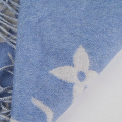 Louis Vuitton Blue Cashmere Scarf