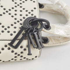 Christian Dior Mini Lady Dior Studded Ivory