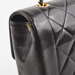 Chanel Small Vintage Diana Lambskin Black