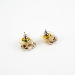 Chanel Gold CC Earrings