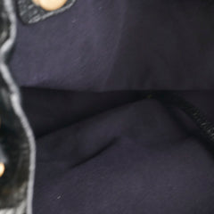 Chanel Black Croc Embossed Shopping Tote