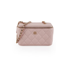 ITEM 34 - Chanel Pink Caviar Vanity Crossbody Bag
