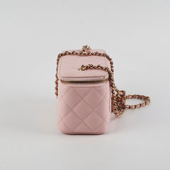 ITEM 34 - Chanel Pink Caviar Vanity Crossbody Bag