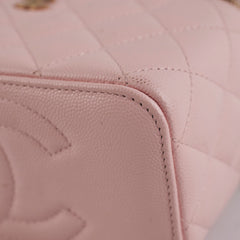 ITEM 34 - Chanel Pink Caviar Vanity Crossbody Bag