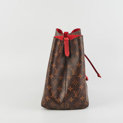 Louis Vuitton Neo Noe Red Monogram Shoulder Bag