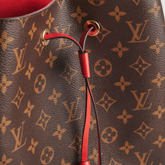 Louis Vuitton Neo Noe Red Monogram Shoulder Bag