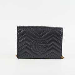 Gucci Marmont Wallet on Chain WOC Black