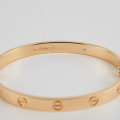 Cartier Love Bracelet Size 17 2023