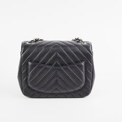 Chanel Mini Square Flap Black Caviar