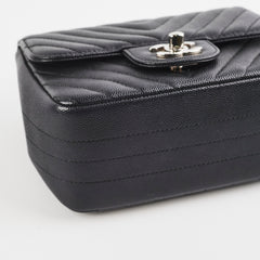 Chanel Mini Square Flap Black Caviar