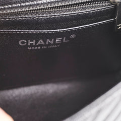 Chanel Mini Square Flap Black Caviar