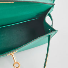 Hermes Mini Kelly Green Jade Epsom - Z Stamp