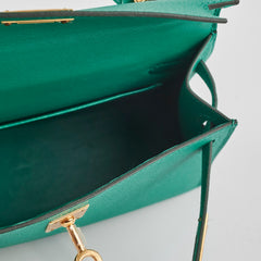 Hermes Mini Kelly Green Jade Epsom - Z Stamp