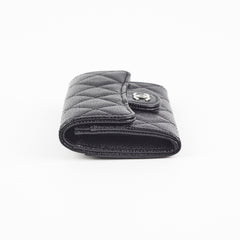 Chanel Caviar Flap Cardholder Black