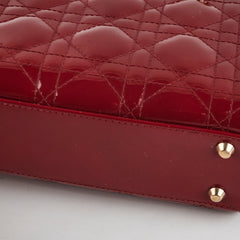 Christian Dior Lady Dior Mini Patent Red
