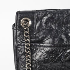 Saint Laurent Niki Large Black Vintage Leather