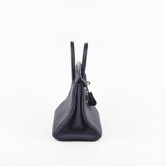 Hermes Birkin 25 Bleu Nuit Togo A Stamp