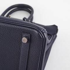 Hermes Birkin 25 Bleu Nuit Togo A Stamp