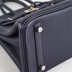Hermes Birkin 25 Bleu Nuit Togo A Stamp