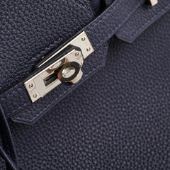 Hermes Birkin 25 Bleu Nuit Togo A Stamp